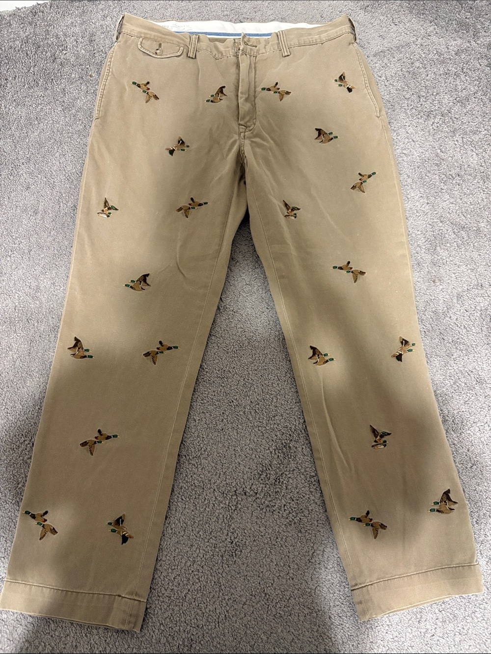 vintage Ralph Lauren Pants with embroidered mallards